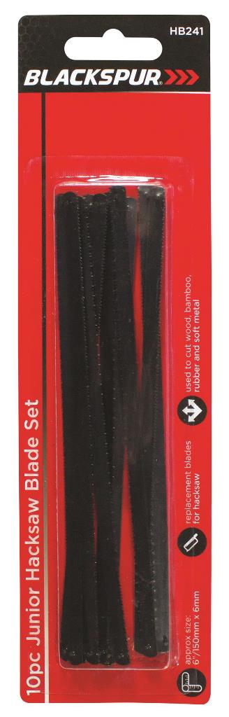 10PC JUNIOR HACKSAW BLADE SET