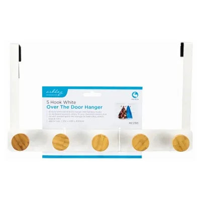 BB-HC230 5 HOOK WHITE OVER THE DR HANG