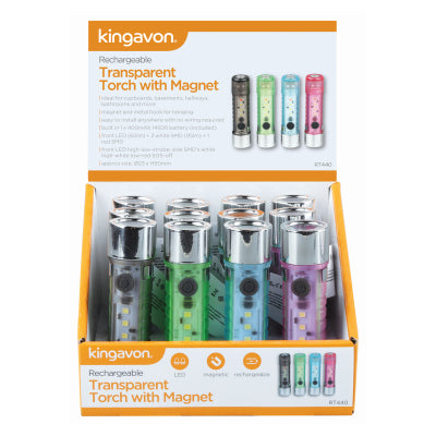 RECHARGEABLE TRANSPARENT TORCH