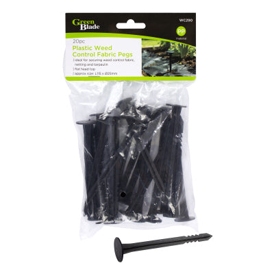 GREENBLADE 20PC PLASTIC WEED CONTROL FABRIC