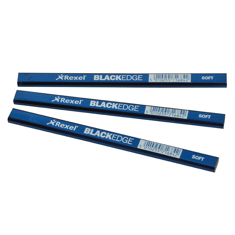 Blackedge Carpenter's Pencils - Blue / Soft (Card 12) - Watson Hire