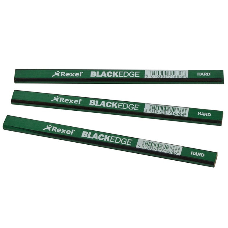Blackedge Carpenter's Pencils - Green / Hard (Card 12) - Watson Hire