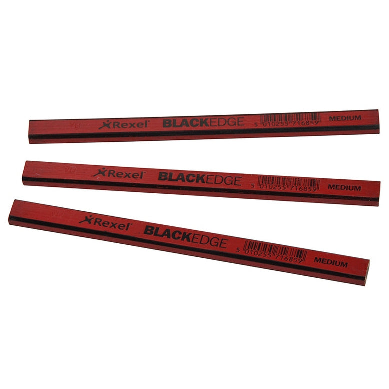 Blackedge Carpenter's Pencils - Red / Medium (Card 12)