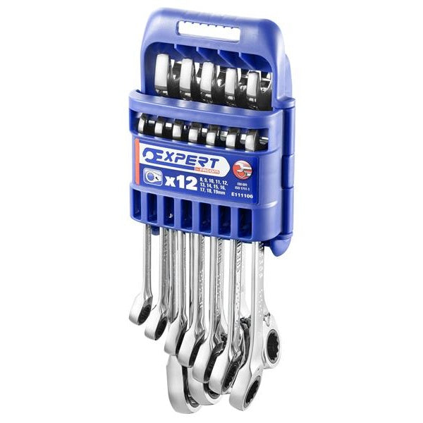 Expert Ratchet Combination Spanner Set, 12 Piece