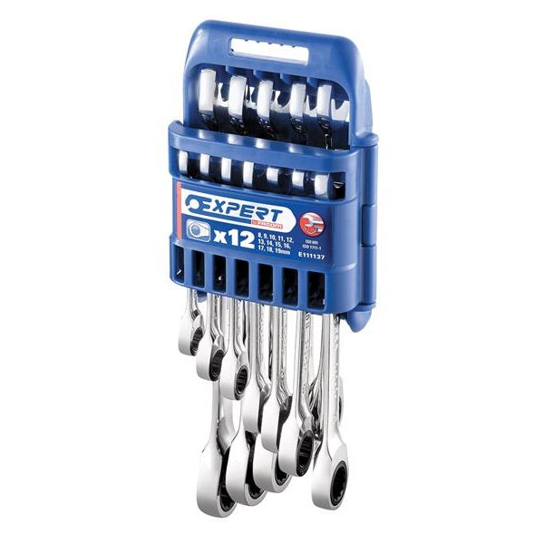 Expert E111137 Rapid Ratchet Spanner Set, 12 Piece