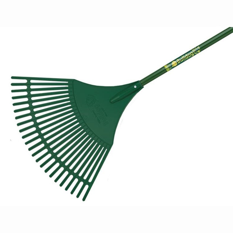 Bulldog Evergreen Plastic Leaf Rake Aluminium Shaft