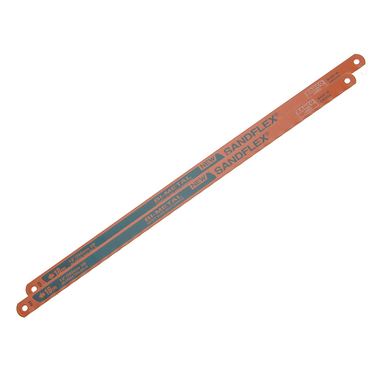 Bahco 3906 Sandflex® Hacksaw Blades 300mm (12in) x 18 TPI (Pack 100)