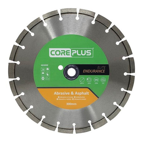 CorePlus AB300E Elite Abrasive & Asphalt Diamond Blade 300mm