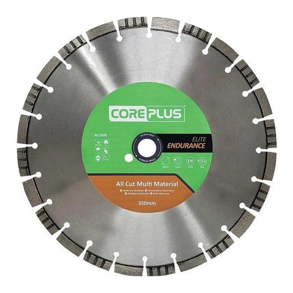 CorePlus AC350E Elite All Cut Multi-Material Diamond Blade 350mm