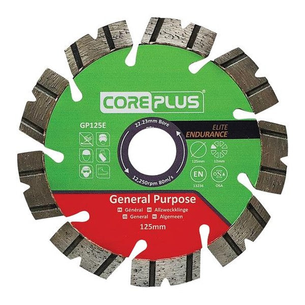 CorePlus GP125E Elite General-Purpose Diamond Blade 125mm