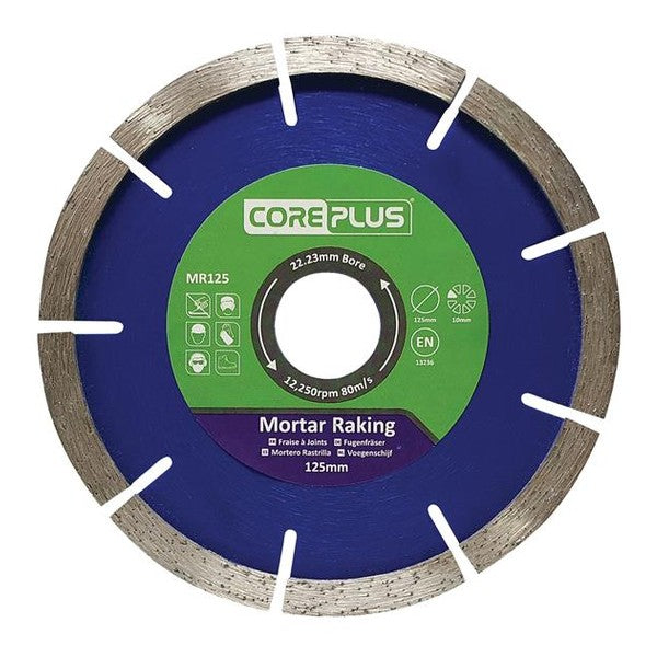 CorePlus MR125 Mortar Raking Diamond Blade 125mm - Watson Hire