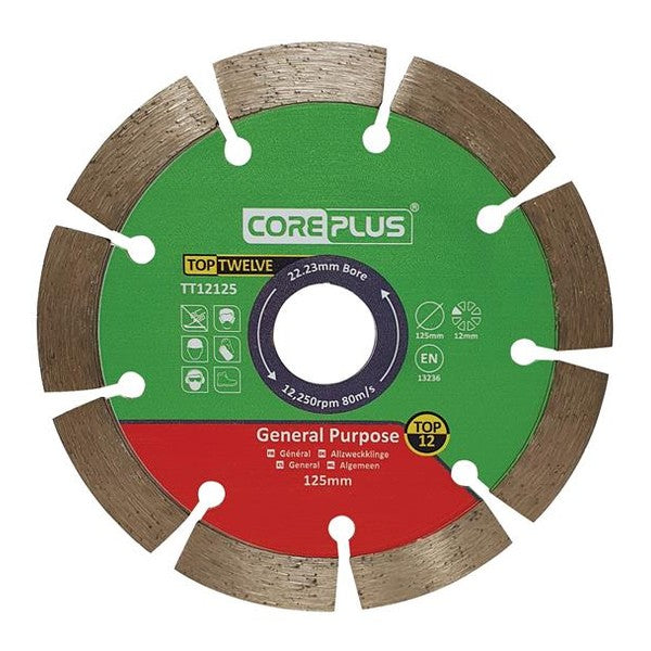CorePlus Top Twelve General Purpose Diamond Blade 125mm