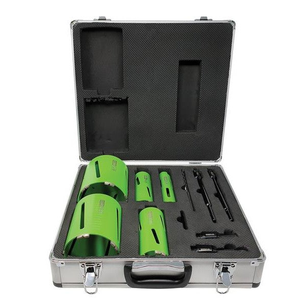 CorePlus DCDKIT11 Diamond Dry Core Drill Bit Set, 11 Piece