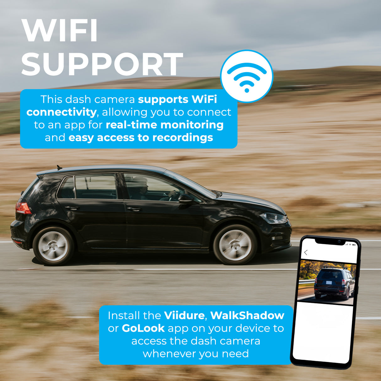 SIMPLY FRONT DASH CAMERA WITH WIFI