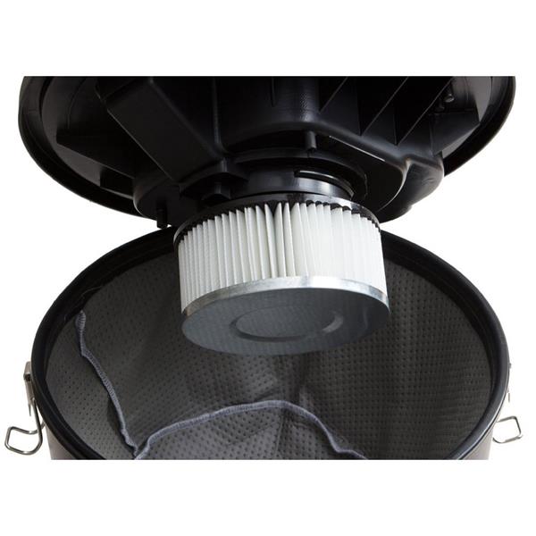 DE VIELLE DOUBLE CHAMBER- 3 FILTER ASH VAC 25LITRE 1200W (BLACK) - Watson Hire