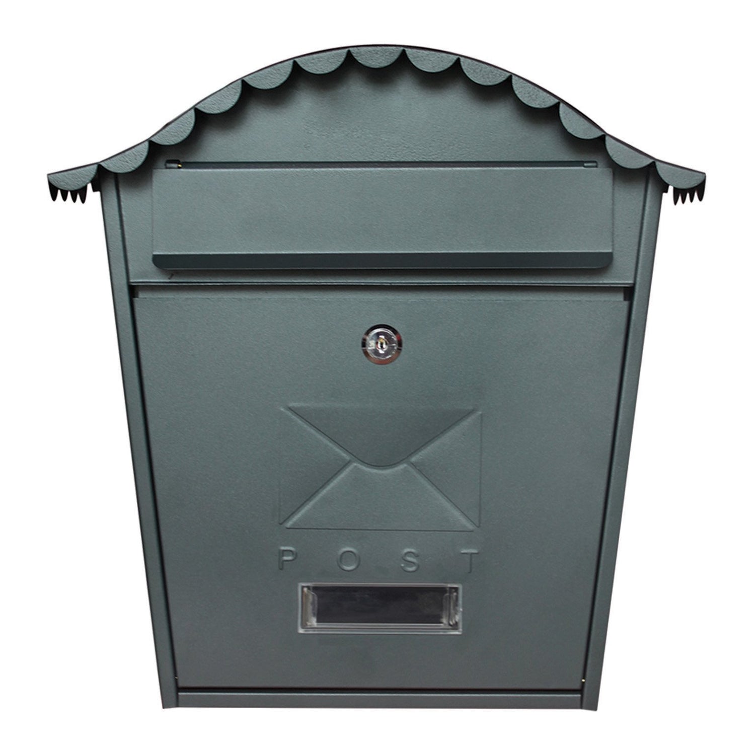 POSTPLUS TRADITIONAL POST BOX GREY