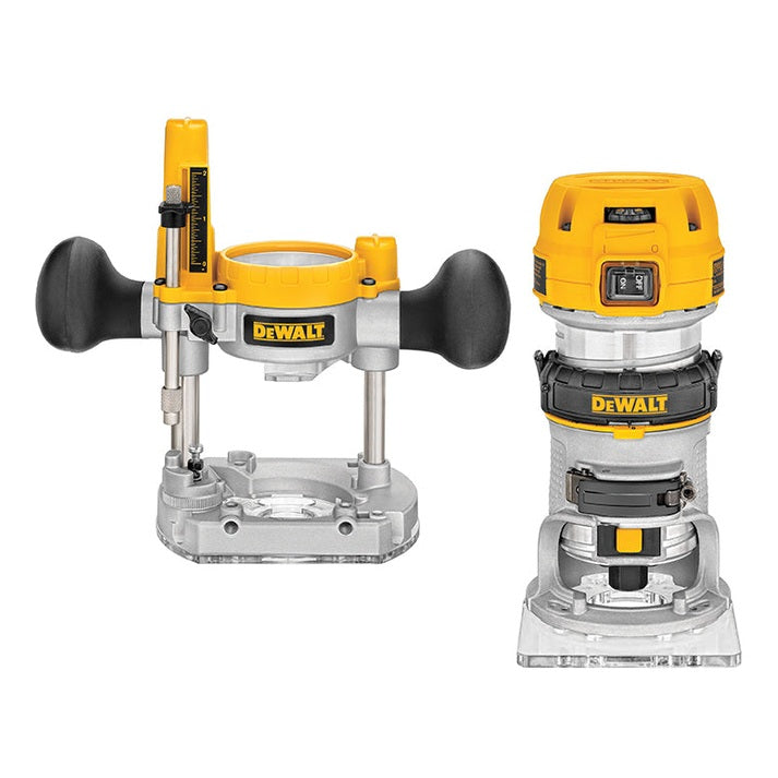 DEWALT D26204K 1/4in Premium Plunge & Fixed Base Combi Router 900W 240V