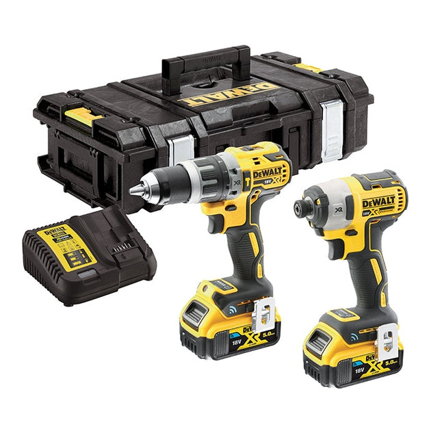 DEWALT DCK2500P2B XR Brushless Tool Connect Twin Pack 18V 2 x 5.0Ah Li-ion - Watson Hire