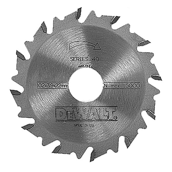 DEWALT DT1306 Extreme Biscuit Jointer Blade 102 x 22 x 12 Tooth - Watson Hire
