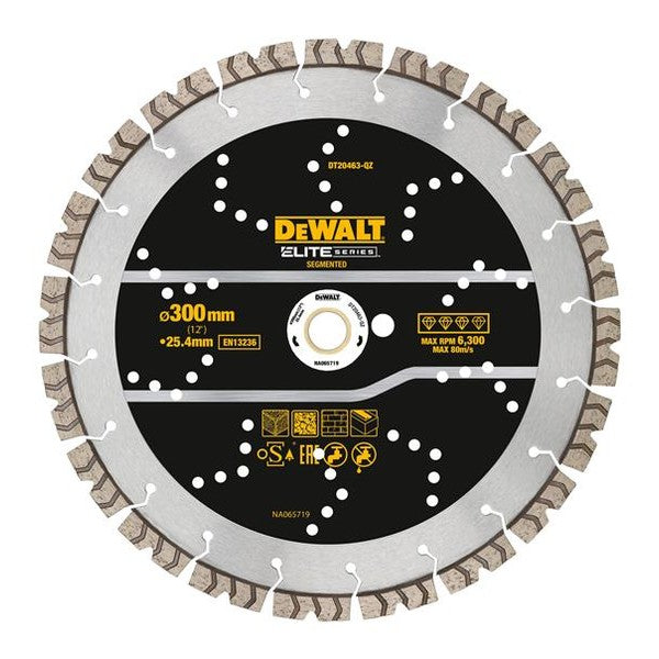 DEWALT ELITE SERIES™ All Purpose Diamond Segmented Wheel 300 x 25.4mm