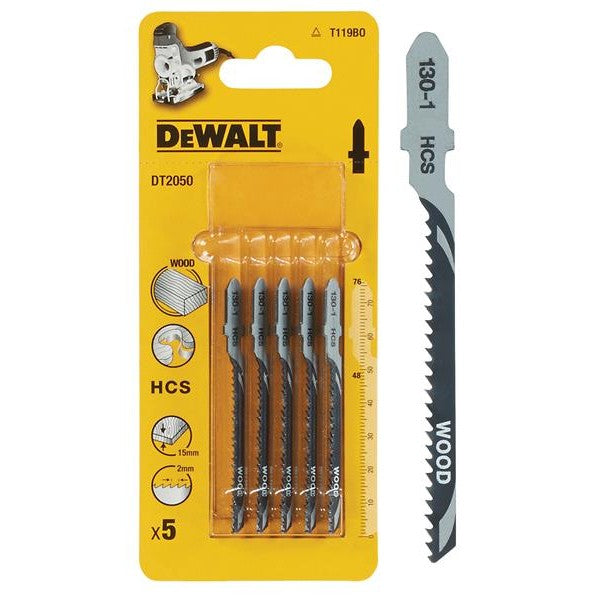DEWALT DT2050 Wood Jigsaw Blades Pack of 5