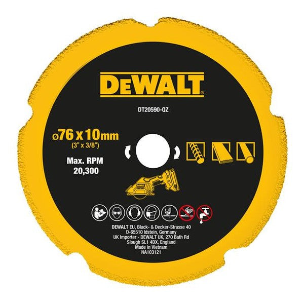 DEWALT DT20590 Diamond Multi Material Blade 75mm