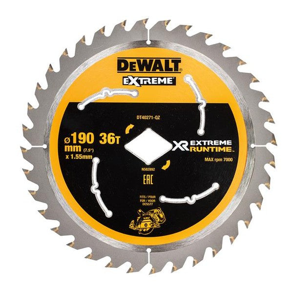 DEWALT Extreme Runtime FlexVolt Circular Saw Blade 190mm x Diamond x 36T - Watson Hire