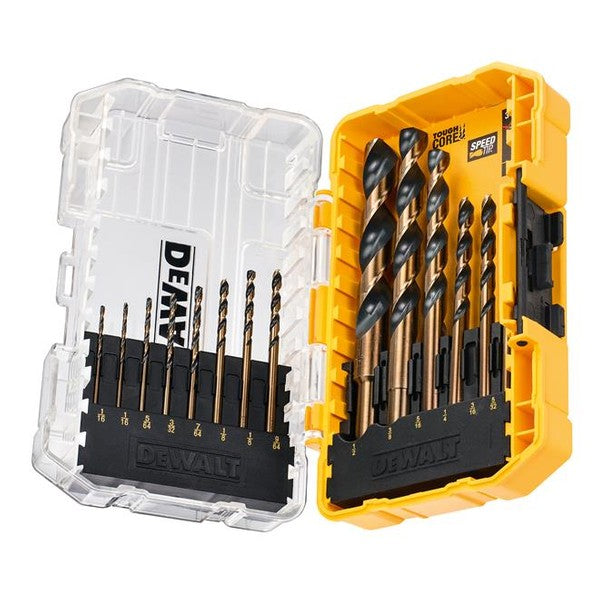 DEWALT DT70727 Black & Gold HSS Drill Set, 14 Piece