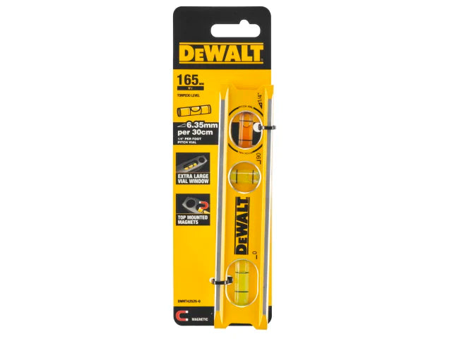 DEWALT 165MM/6.5IN BILLET TORPEDO LEVEL