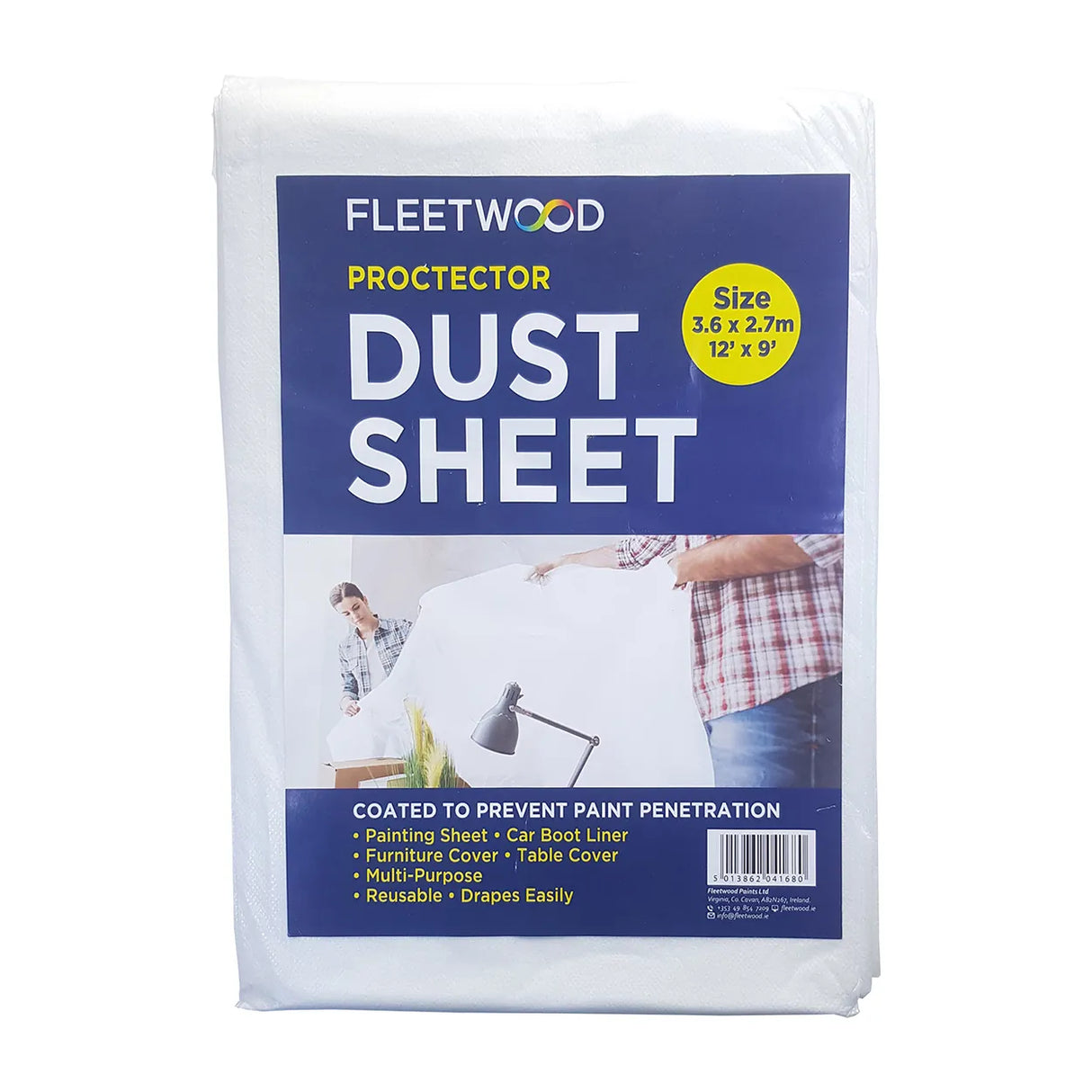 FLEETWOOD PROTECTOR DUST SHEET 3.6 X 2.7M