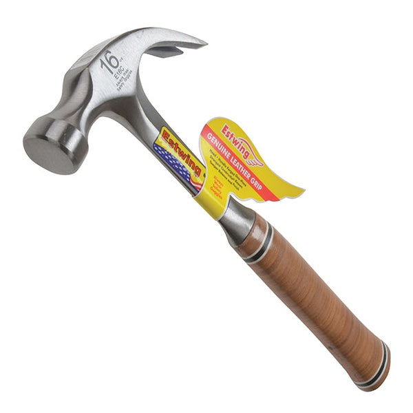 Estwing E16C Curved Claw Hammer - Leather Grip 450g (16oz)