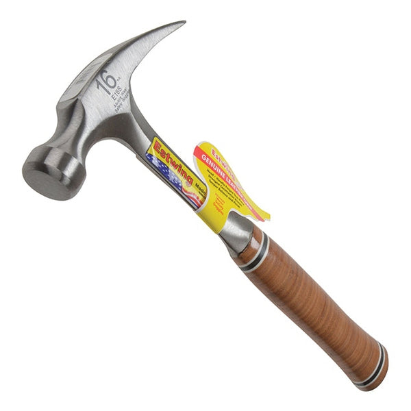 Estwing E16S Straight Claw Hammer - Leather Grip 450g (16oz)