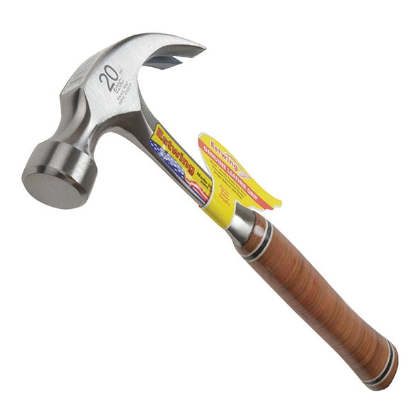 Estwing E20C Curved Claw Hammer - Leather Grip 560g (20oz)