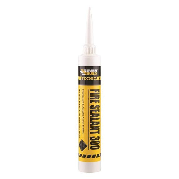 Everbuild Sika Tecnic Fire Sealant 300 Intumescent White 380ml