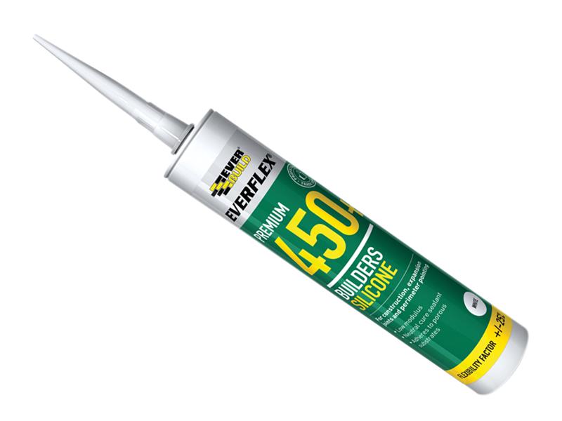 Everbuild Sika Everflex® 450 Builders Silicone Sealant White 300ml