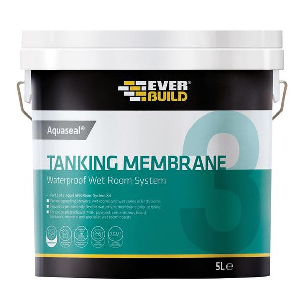 Everbuild Sika Aquaseal Waterproof Tanking Membrane 5 litre
