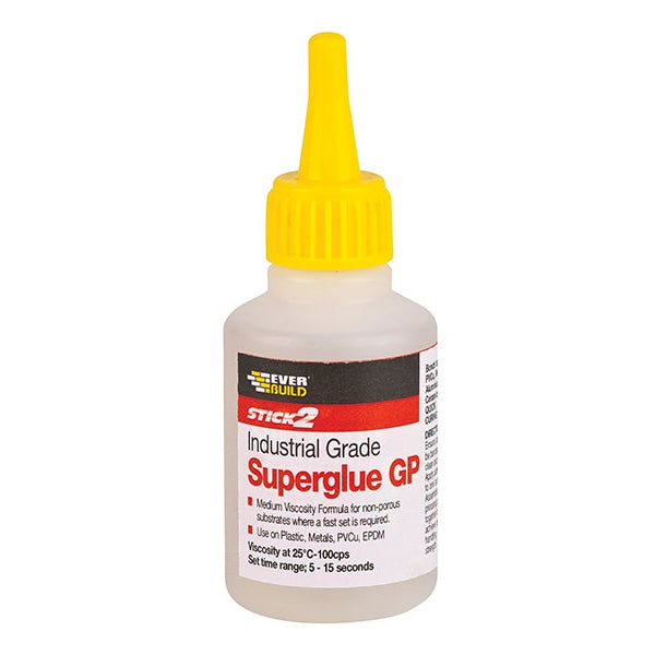Everbuild Sika Industrial Superglue General Purpose 50g