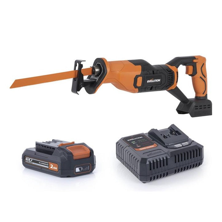 Evolution R150RCP-Li EXT Reciprocating Saw 18V 1 x 2.0Ah Li-ion - Watson Hire
