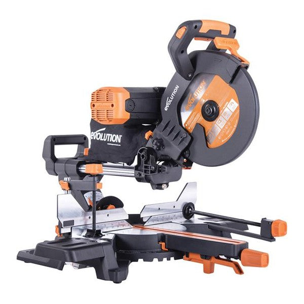 Evolution R255SMS-DB+ Multi-Material Sliding Mitre Saw 255mm 1600W 110V
