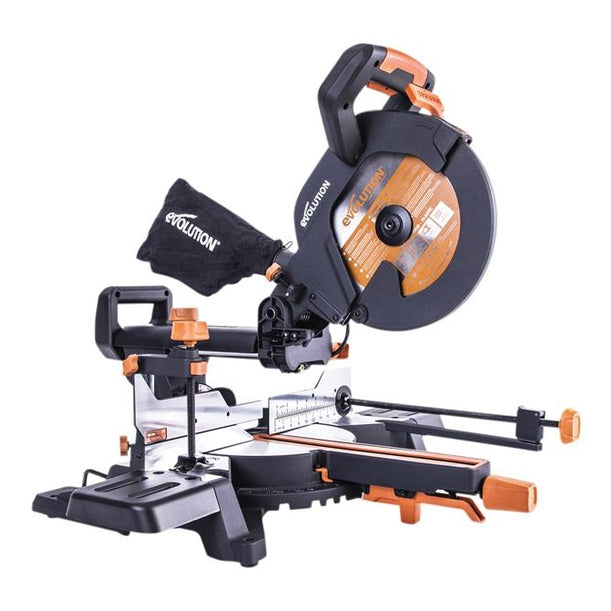 Evolution R255SMS+ Pro Multi-Material Sliding Mitre Saw 255mm 2000W 240V