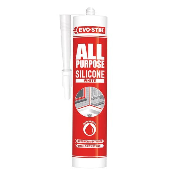 EVO-STIK 112902 All Purpose Flex Silicone Sealant White C20