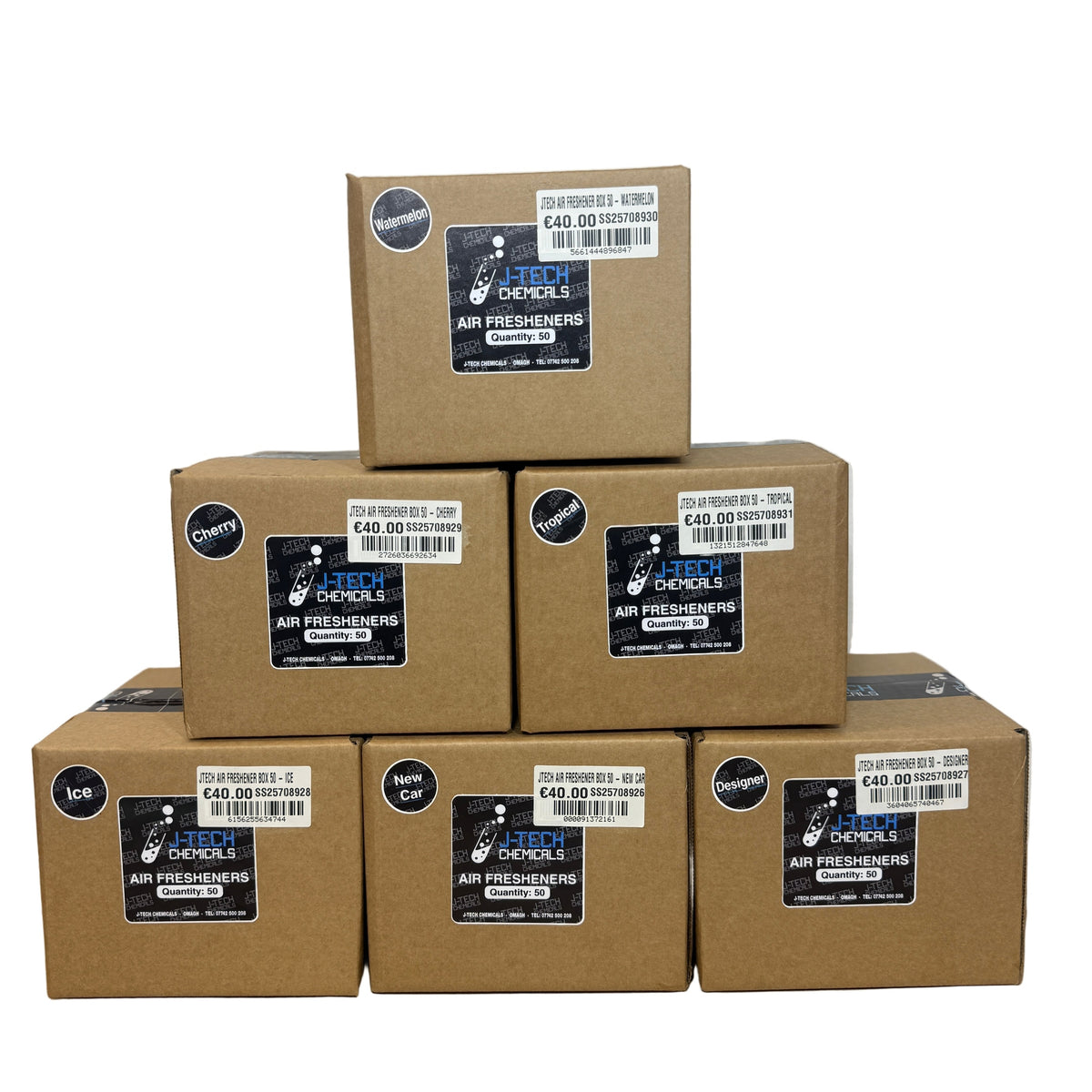 JTECH AIR FRESHENER BOX OF 50