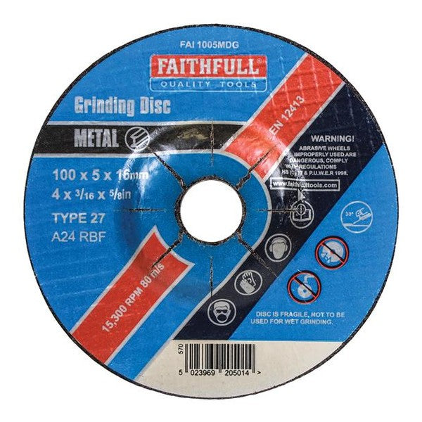 Faithfull Depressed Centre Metal Grinding – Watson Hire - Watson Hire