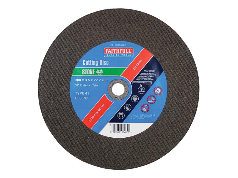 Faithfull Stone Cut Off Disc 300 x 3.5 x 22.23mm