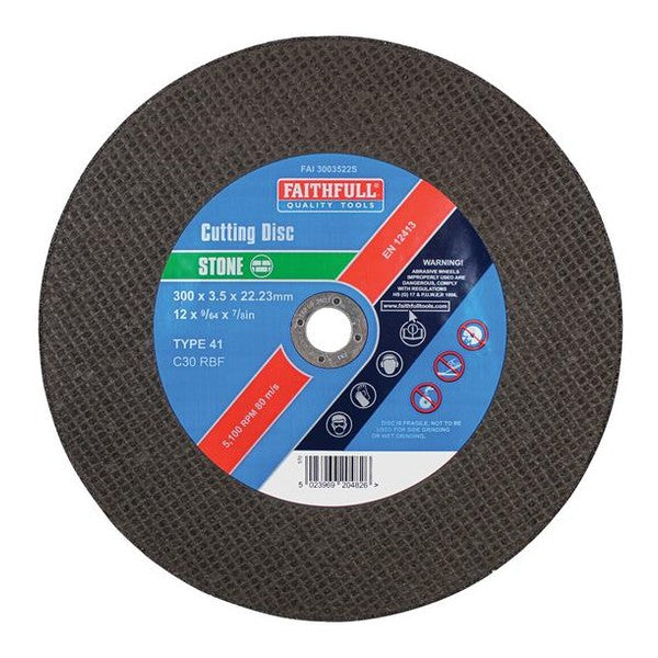 Faithfull Stone Cut Off Disc 300 x 3.5 x 22.23mm