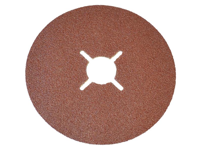 Faithfull Resin Bonded Sanding Discs 115 x 22mm 40G (Pack 25)