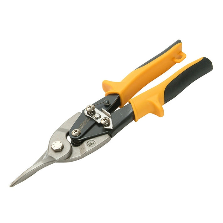 Faithfull Yellow Compound Aviation Snips Straight Cut 250mm (10in)