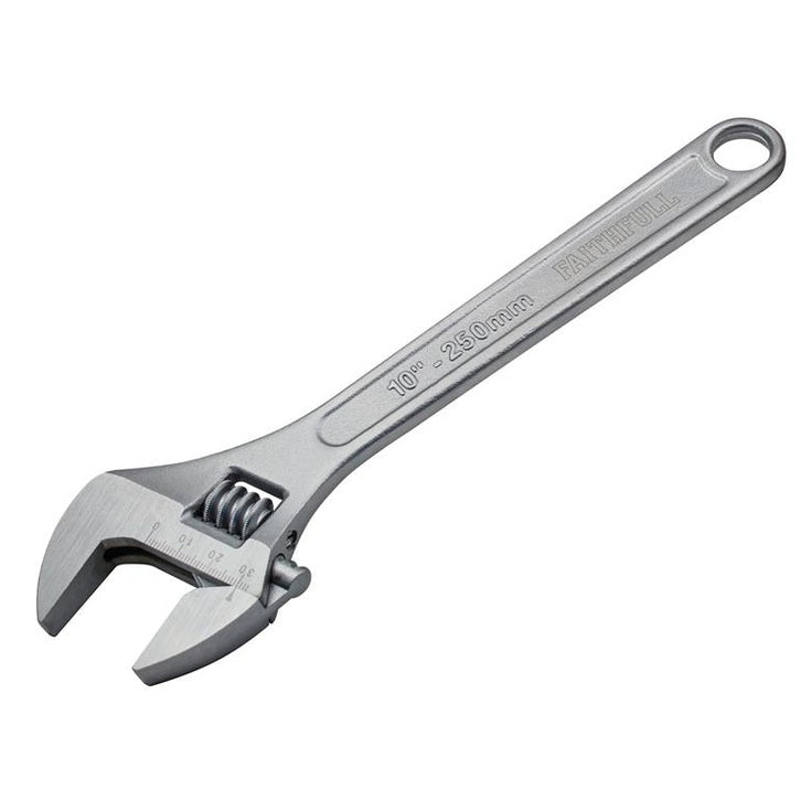Faithfull Chrome Adjustable Spanner 250mm (10in)