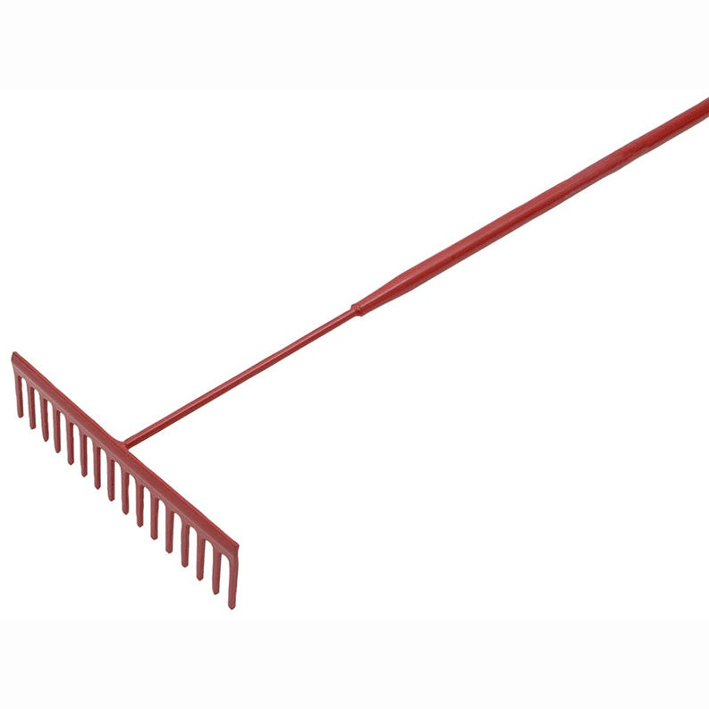 Faithfull Asphalt Rake 16 Flat Teeth - Tubular Steel Shaft