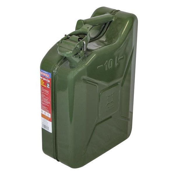 Faithfull Green Steel Jerry Can 10 litre